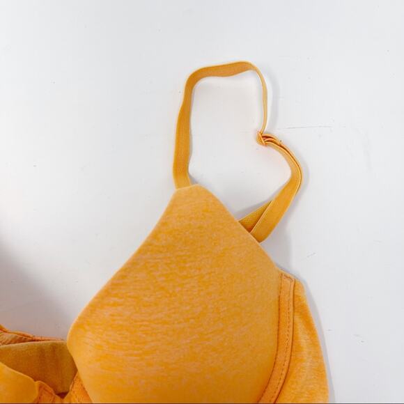Victorias Secret Size 32B Uplift Semi Demi Bra Orange Heather Adjustable Straps - Picture 5 of 8